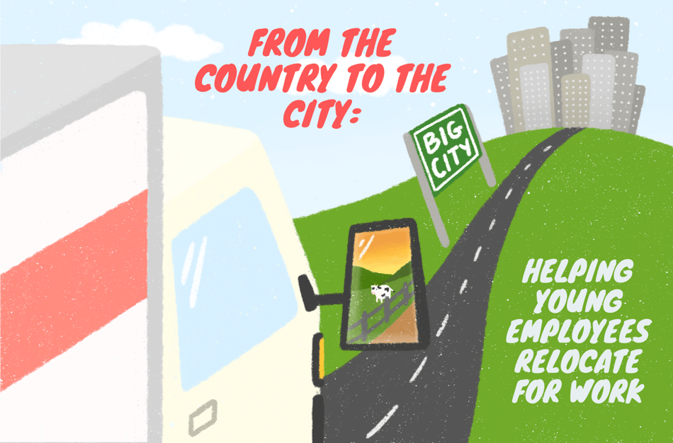 From the country to the city: helping young employees relocate for work